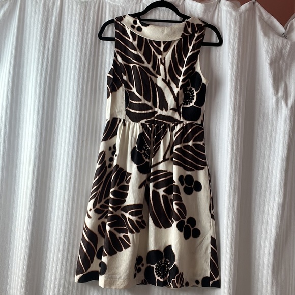 Tibi collared button up printed sleeveless dress - Picture 2 of 8